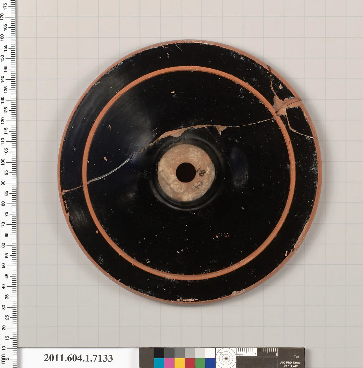 Terracotta fragment of a kylix (drinking cup) — Unknown