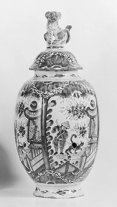 Jar with cover (part of a garniture) — Unknown