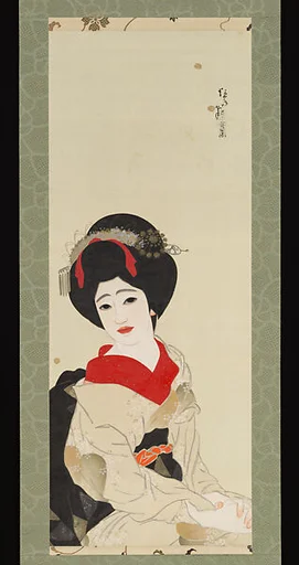 北野恒富筆 「舞妓」|Maiko (Female Performer) 舞妓