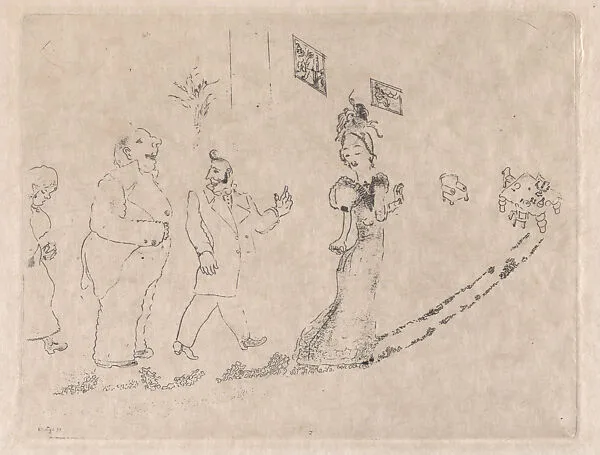 Dinner is Served, from "Dead Souls" by Nikolai Gogol — Marc Chagall|Raymond Haasen, Paris