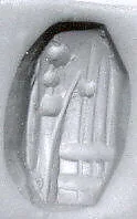 Stamp seal (octagonal pyramid) with cultic scene — Unknown