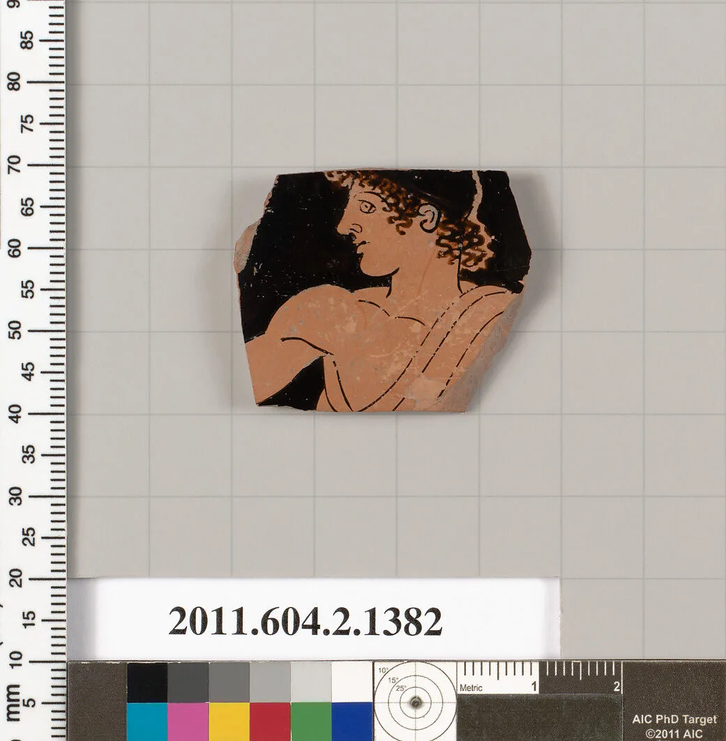 Terracotta fragment of a skyphos (deep drinking cup) — Unknown