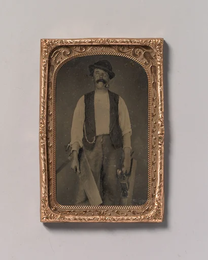 [Carpenter with Saw, Hammer, and Jointer]