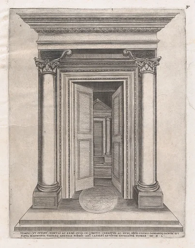 Speculum Romanae Magnificentiae: Portico of the Temple of Romulus