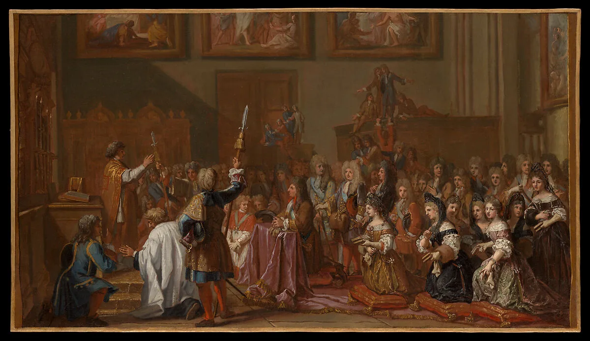 Louis XIV in Notre-Dame de Paris on January 30, 1687 at a Thanksgiving Service after his Recovery from a Grave Illness — Guy Louis Vernansal the Elder