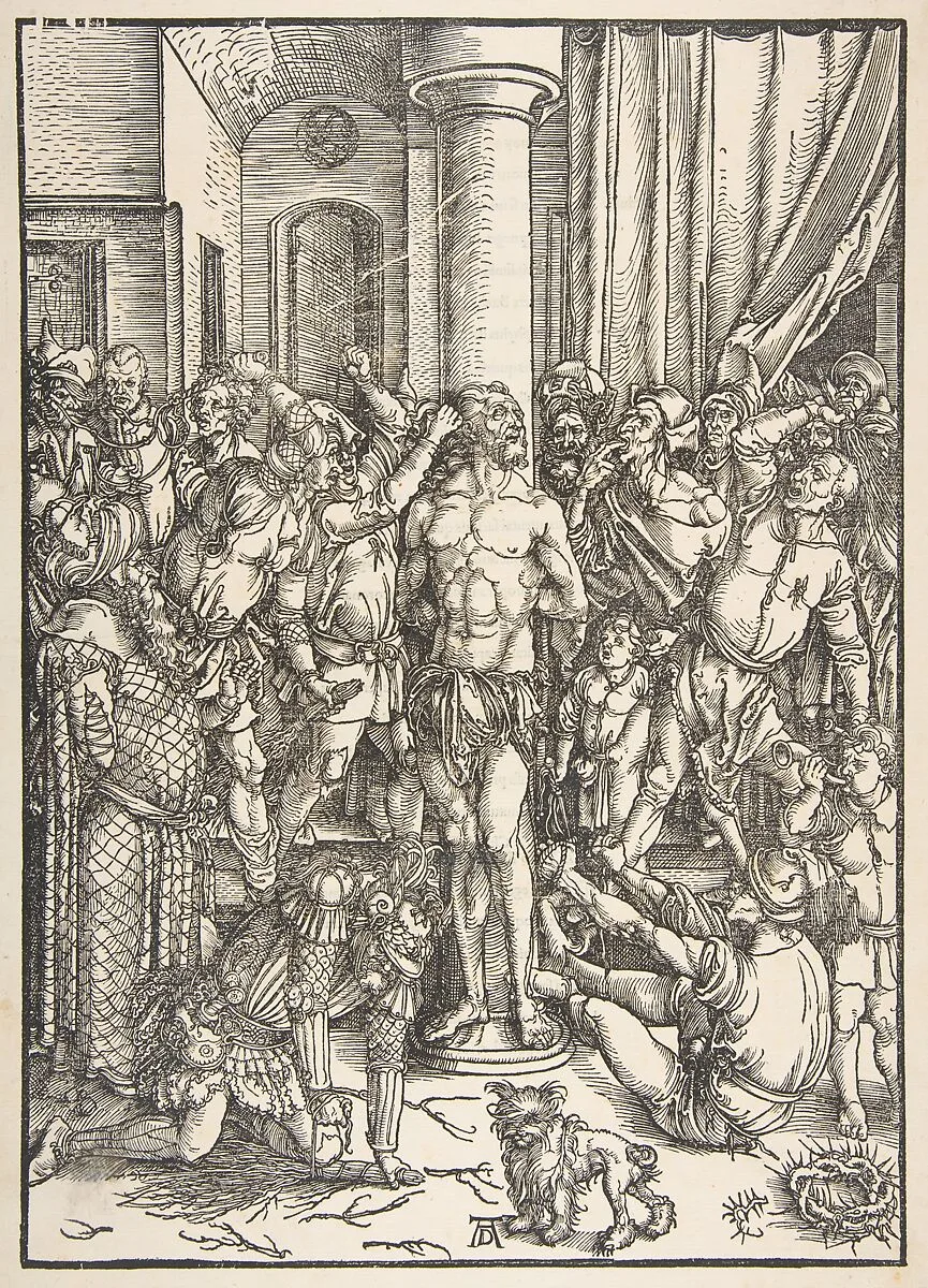 The Flagellation, from "The Large Passion" — Albrecht Dürer