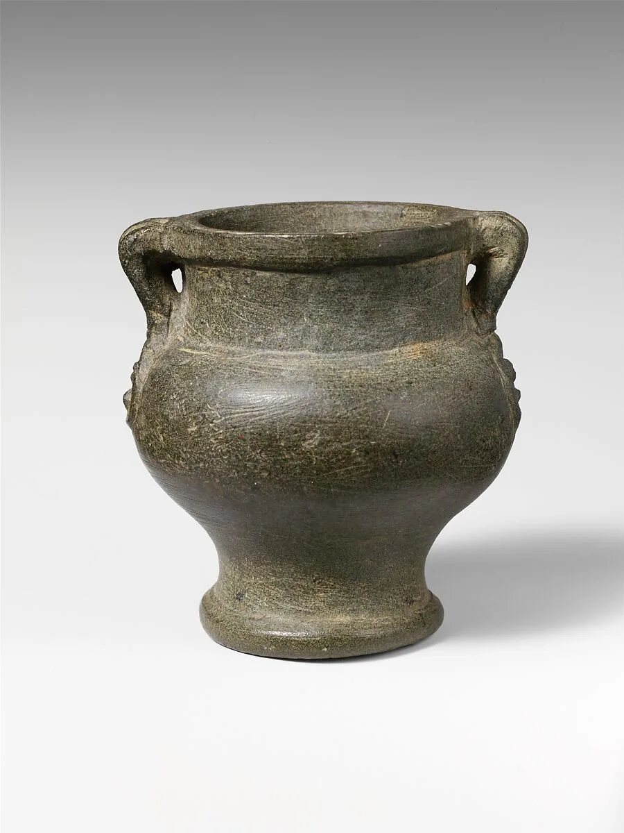 Chlorite amphoriskos (small jar) — Unknown