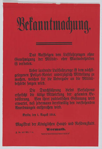 Bekanntmachung — Anonymous