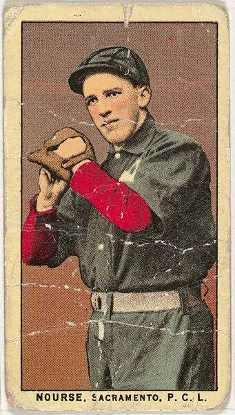 Nourse, Sacramento, Pacific Coast League, from the "Obak Baseball Players" set (T212), issued by the American Tobacco Company to promote Obak Mouthpiece Cigarettes — American Tobacco Company