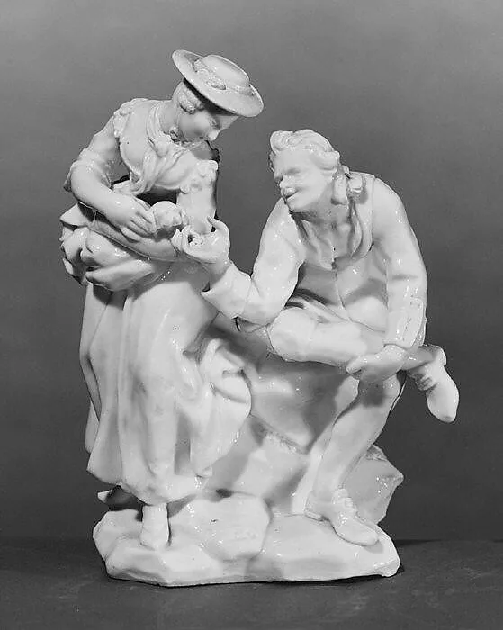 Couple with dog — Giuseppe Gricci|Capodimonte Porcelain Manufactory