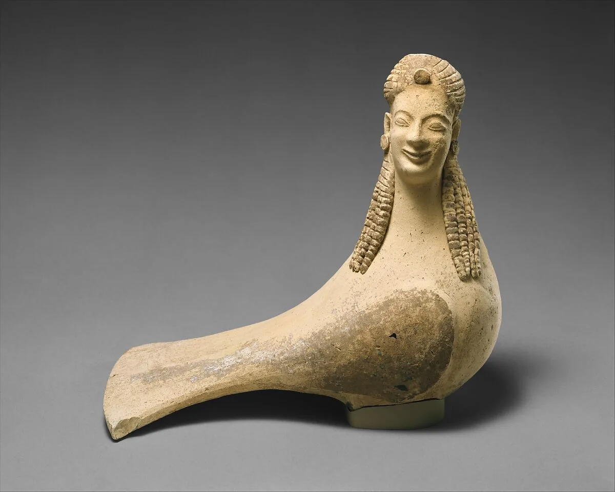 Terracotta statuette of a siren — Unknown
