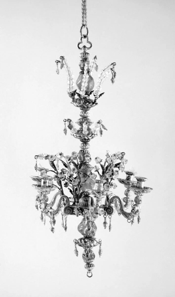 Miniature chandelier (one of a pair) — Unknown