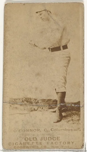 Jack "Peach Pie" O'Connor, Catcher, Cleveland, from the Old Judge series (N172) for Old Judge Cigarettes