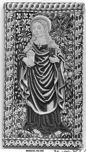 Saint Mary Magdalene or Saint Barbara with Book and Jar of Ointment