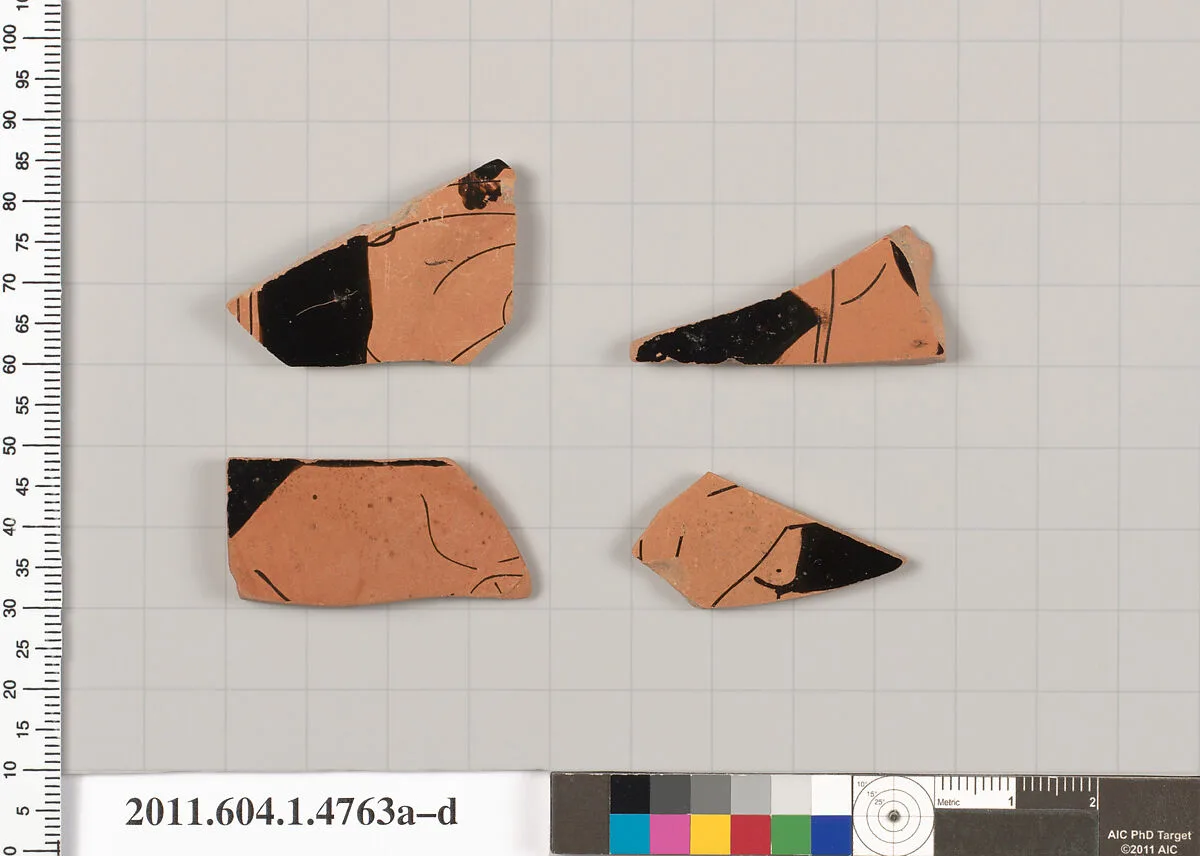 Terracotta fragments of kylikes (drinking cups) — Unknown
