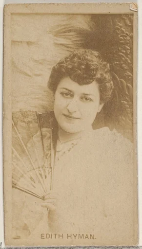 Edith Hyman, from the Actors and Actresses series (N45, Type 8) for Virginia Brights Cigarettes
