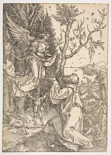 Joachim and the Angel, from "The Life of the Virgin"
