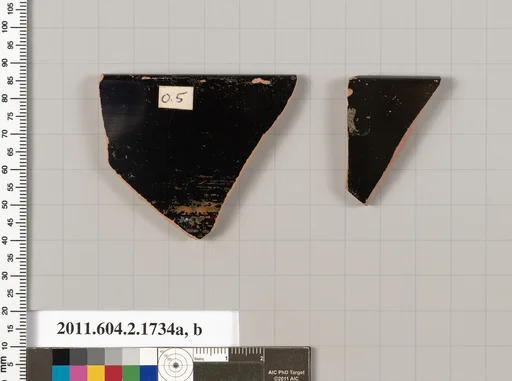 Terracotta rim fragments of skyphoi (deep drinking cups)