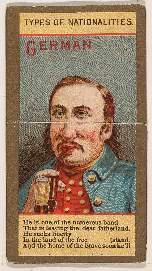 German, from Types of Nationalities (N240) issued by Kinney Bros. — Kinney Brothers Tobacco Company
