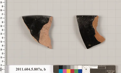 Terracotta rim fragments of kylikes (drinking cups)