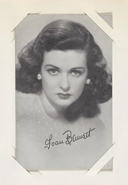 Joan Bennett from Movie Stars Exhibit Cards series (W401) — Unknown