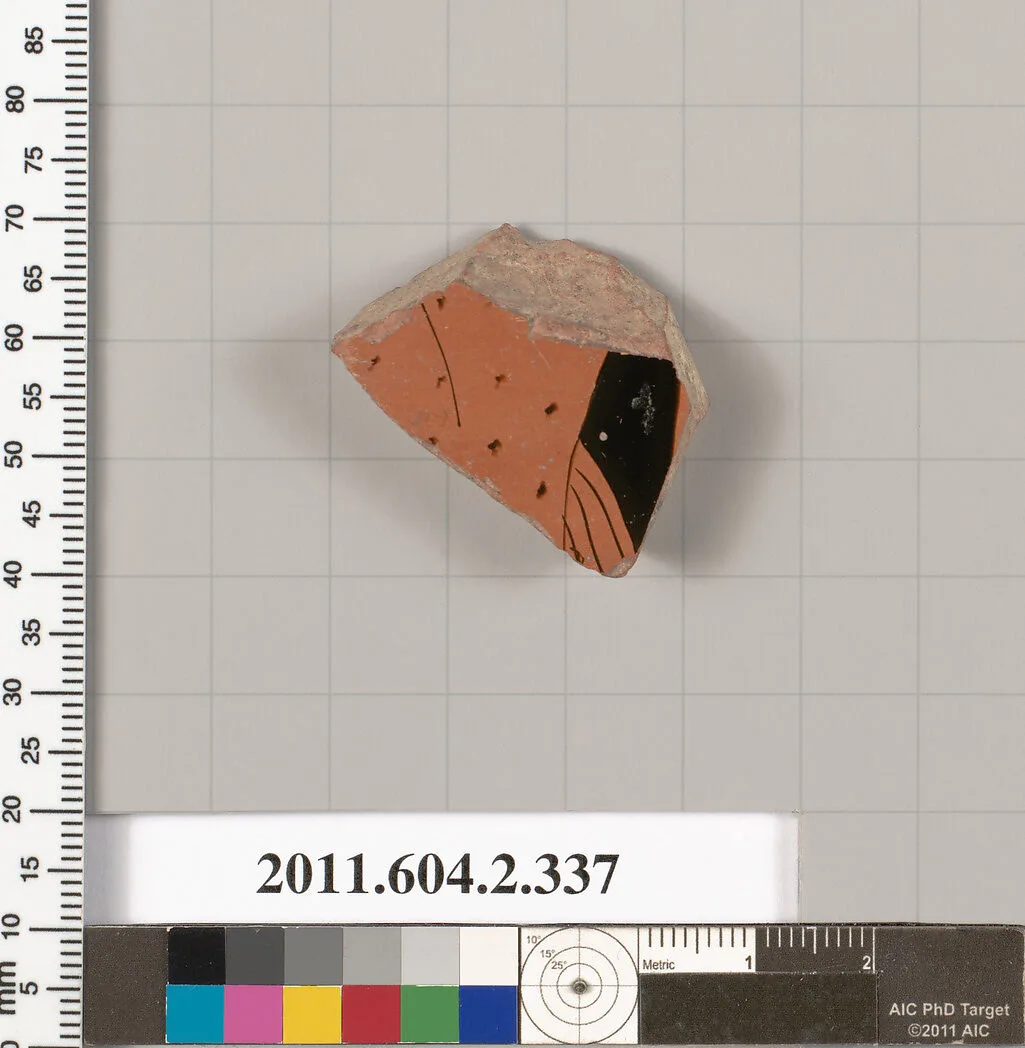 Terracotta fragment of a column-krater (bowl for mixing wine and water) — Unknown