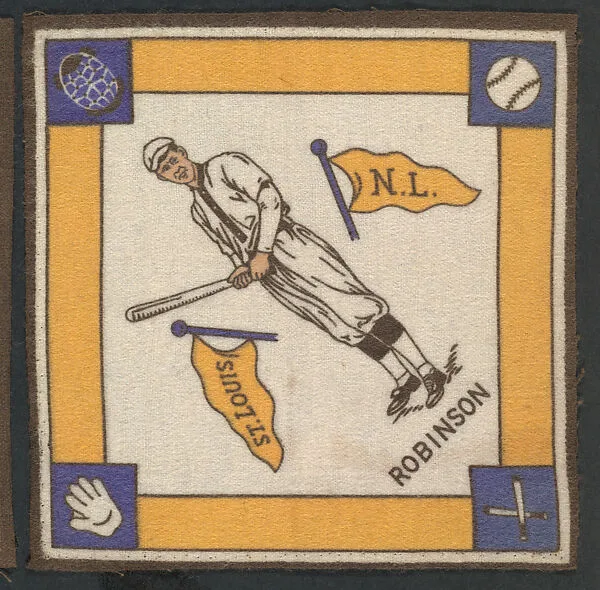 Hank Robinson, St. Louis, National League from Baseball Players Felt Blanket series (B18) — Unknown