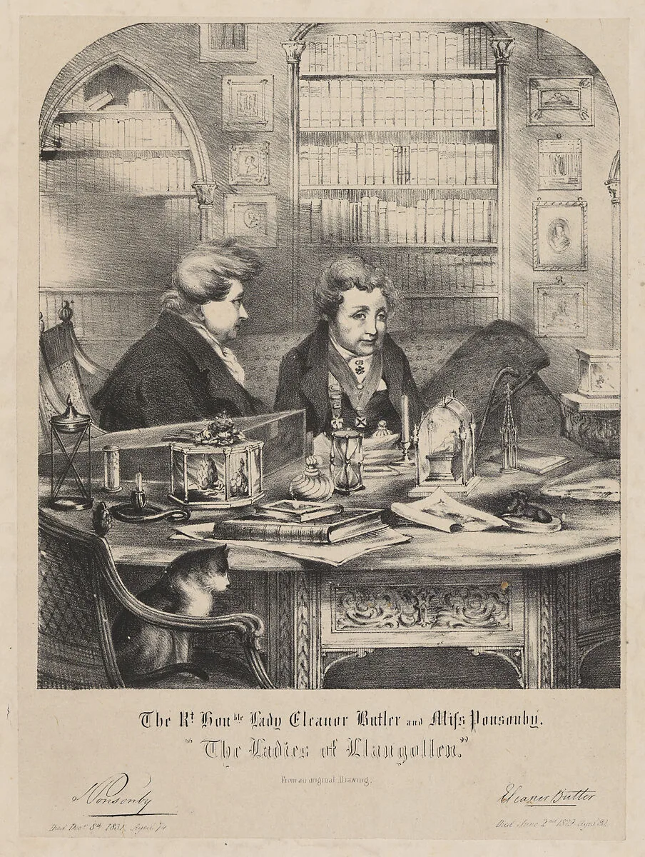 The Rt. Hon-ble. Lady Eleanor Butler and Miss Ponsonby, "The Ladies of Llangollen" — Sarah Ponsonby|Lady (Charlotte) Eleanor Butler|Lady Mary Leighton|Richard James Lane