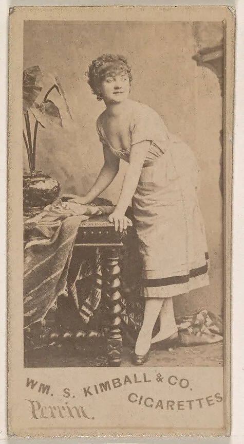 Miss Perrin, from the Actresses series (N203) issued by Wm. S. Kimball & Co. — William S. Kimball & Company