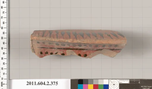 Terracotta fragment of a column-krater (bowl for mixing wine and water)