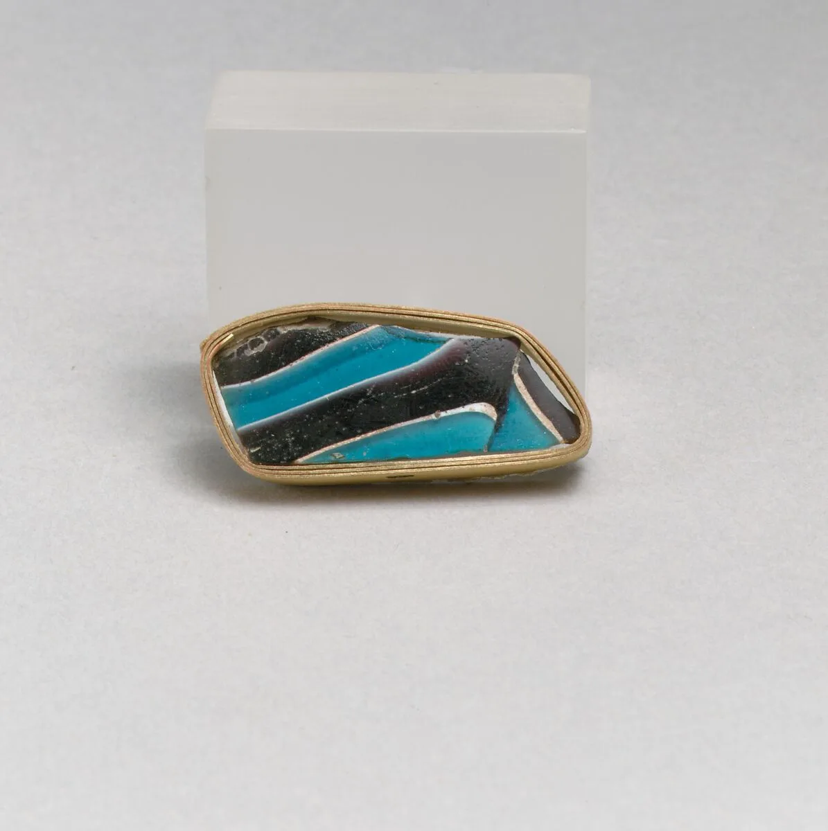 Glass mosaic fragment — Unknown