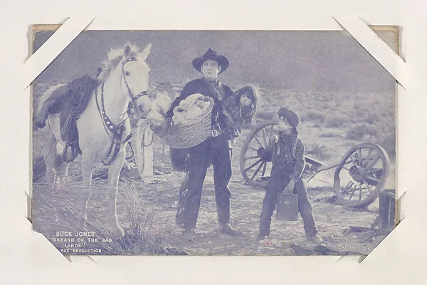 Buck Jones in "Durand of the Bad Lands" from Western Stars or Scenes Exhibit Cards series (W412) — Unknown
