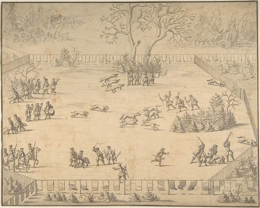 Design for an Illustration to Hans Friedrich von Fleming, "Der Volkommene Teursche Jäger..." Leipzig 1719