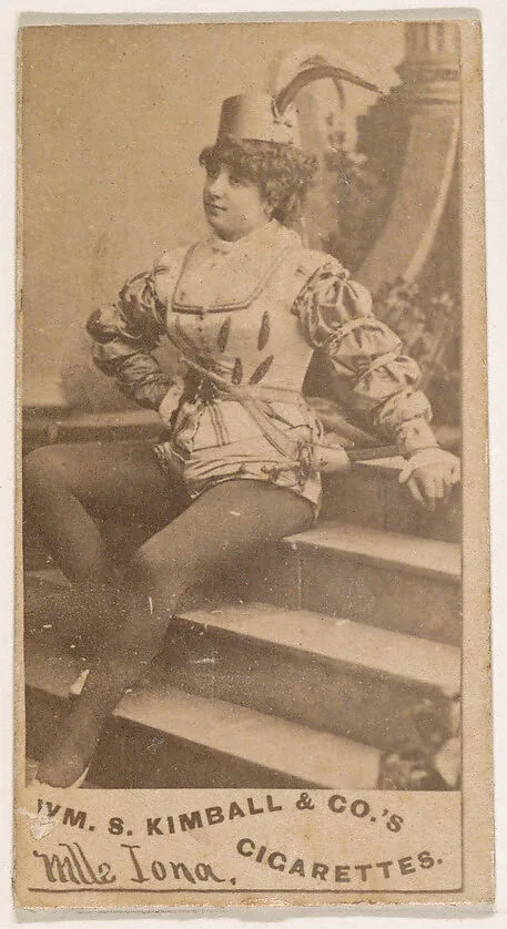 Mlle. Iona, from the Actresses series (N203) issued by Wm. S. Kimball & Co. — William S. Kimball & Company