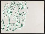 Study for "The Block" [mourners]