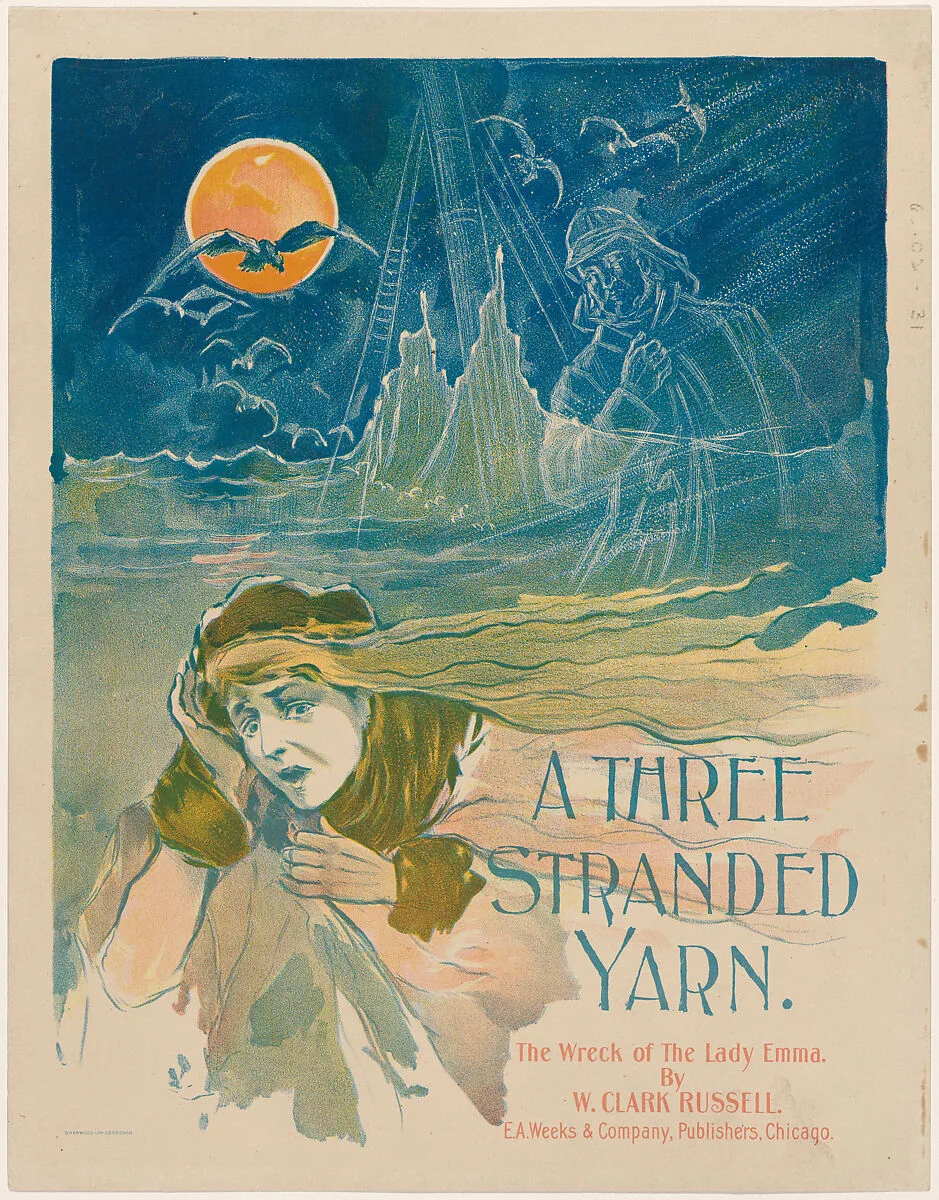 A Three Stranded Yarn: The Wreck of The Lady Emma — Anonymous, American, 19th century|Sherwood Lithograph Co.