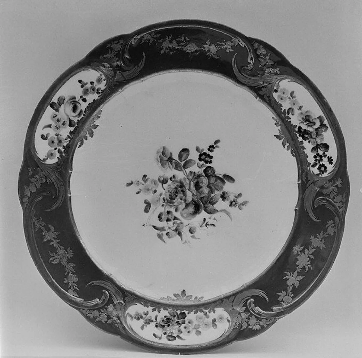 Plate (assiette à palmes) (1 of 102) (part of a service) — Sèvres Manufactory|Jean-Jacques Pierre the Younger