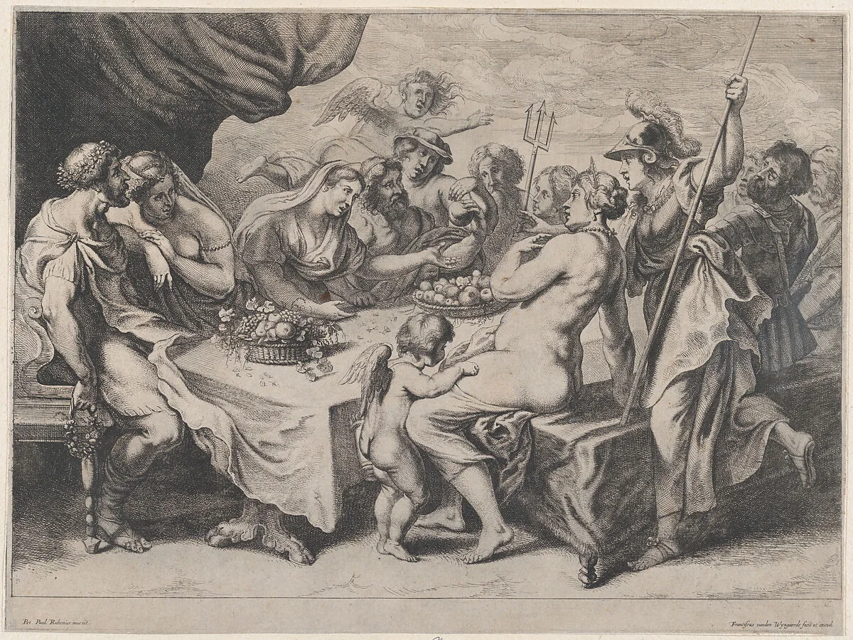 The Wedding Feast of Peleus and Thetis — Peter Paul Rubens|Frans van den Wyngaerde