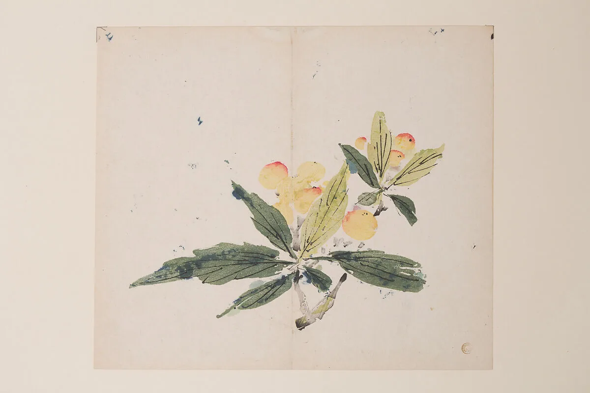 明 胡正言 《十竹齋書畫譜》 四開 木版畫|Page from the Ten Bamboo Studio Manual of Painting and Calligraphy — Hu Zhengyan
