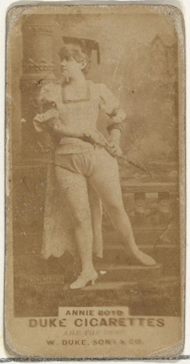Annie Boyd, from the Actors and Actresses series (N145-7) issued by Duke Sons & Co. to promote Duke Cigarettes — W. Duke, Sons & Co.