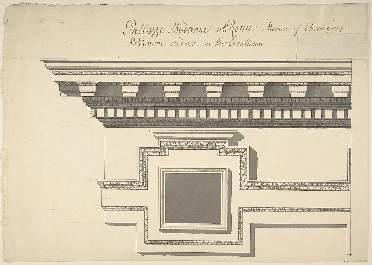 Mezzanine Window, Palazzo Madama — Sir William Chambers