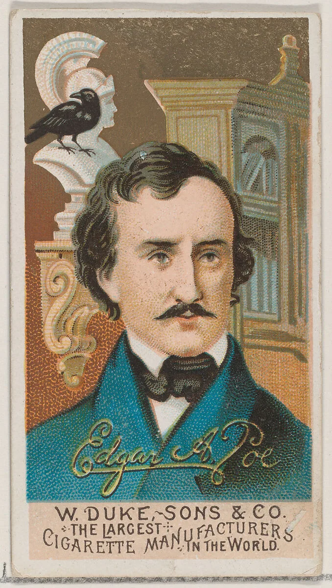 Edgar Allan Poe, from the series Great Americans (N76) for Duke brand cigarettes — W. Duke, Sons & Co.