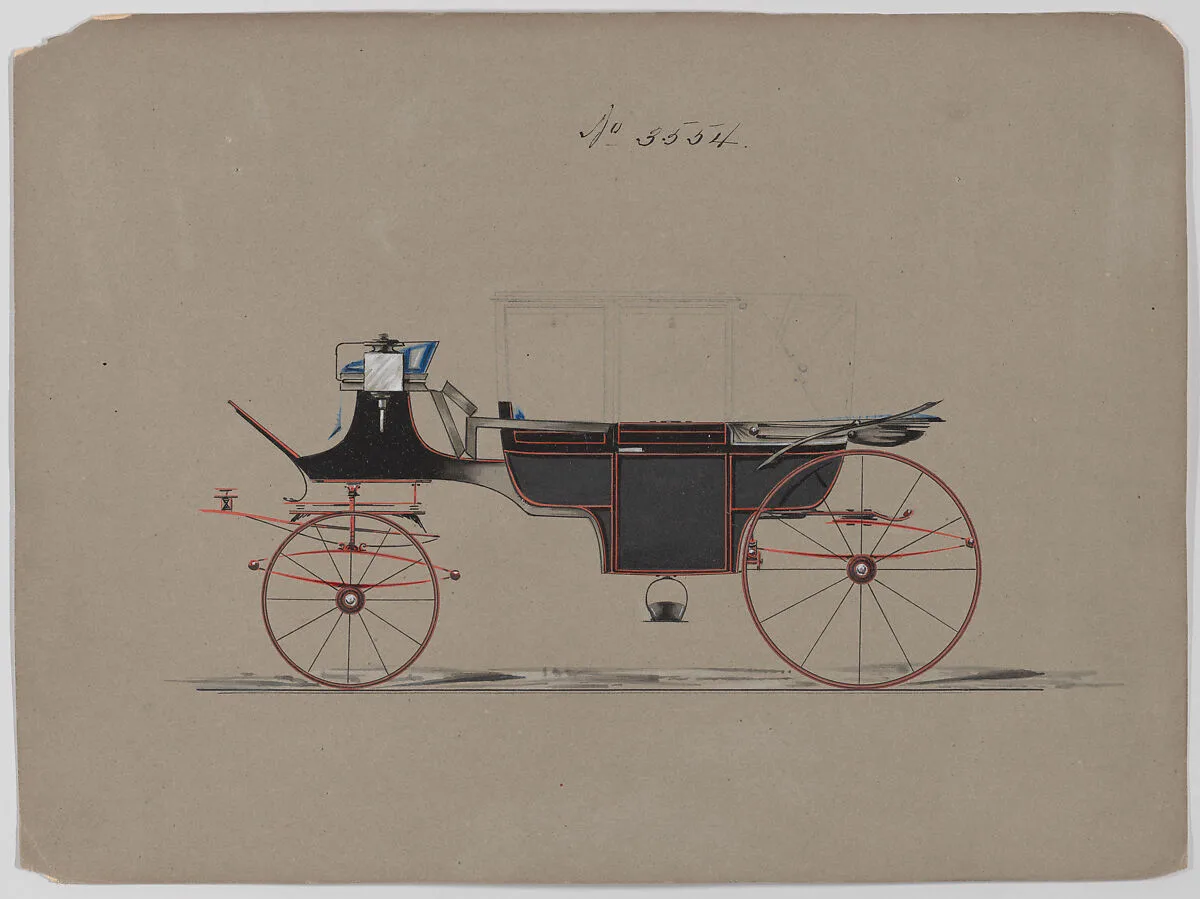 Design for Landau, No. 3554 — Brewster & Co.