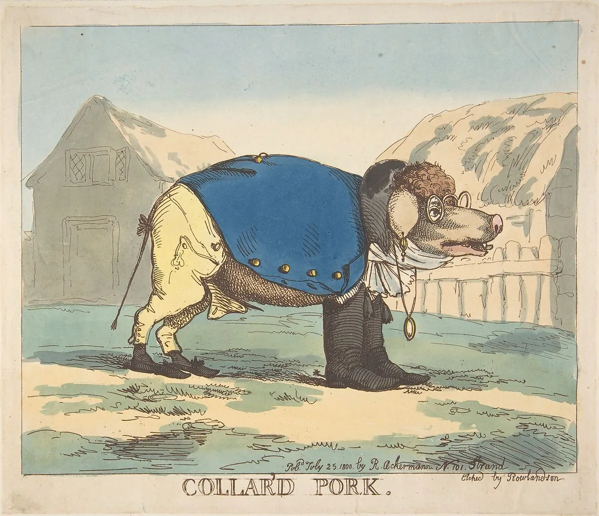 Collar'd Pork — Thomas Rowlandson|Rudolph Ackermann, London