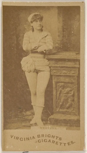 Mertens, from the Actors and Actresses series (N45, Type 1) for Virginia Brights Cigarettes