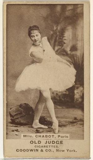 Mlle. Chabot, Paris, from the Actors and Actresses series (N171) for Old Judge Cigarettes