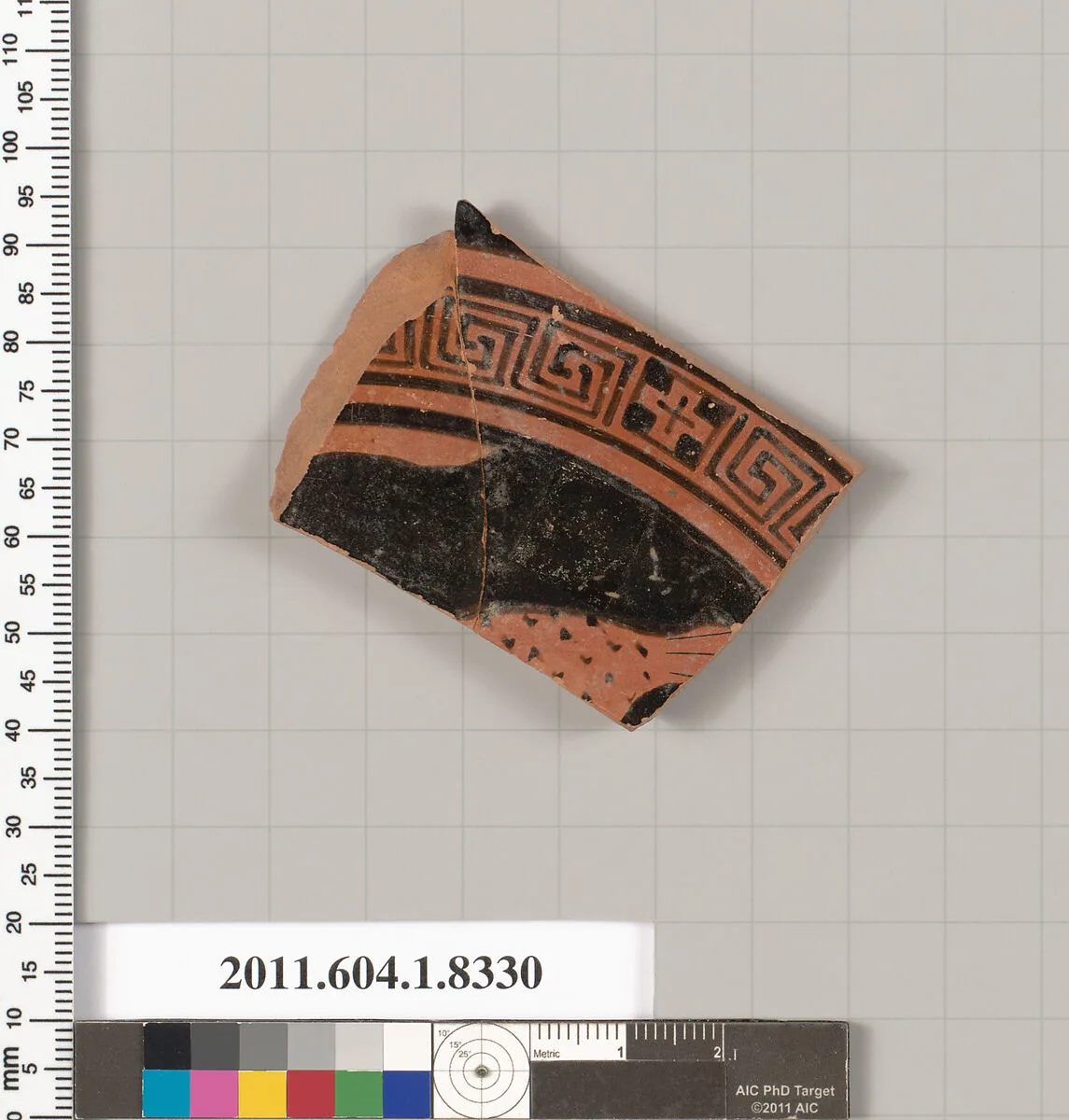 Terracotta fragment of a kylix (drinking cup) — Unknown