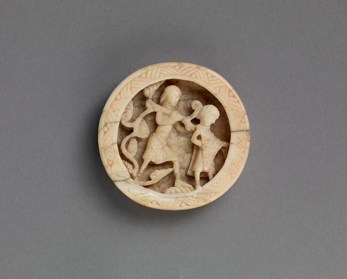 Game Piece with the Blinded Samson Led by a Boy to the Philistine Temple of Dagon — Unknown