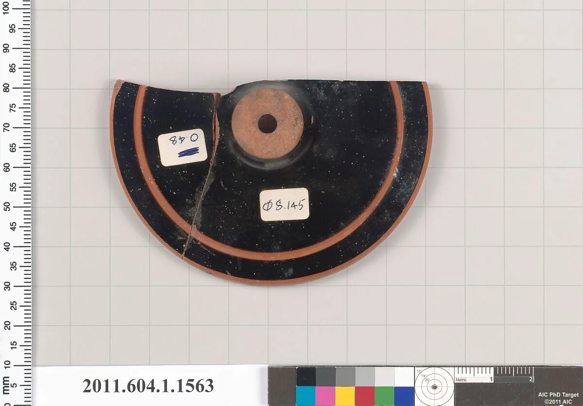 Terracotta fragment of a kylix (drinking cup) — Unknown