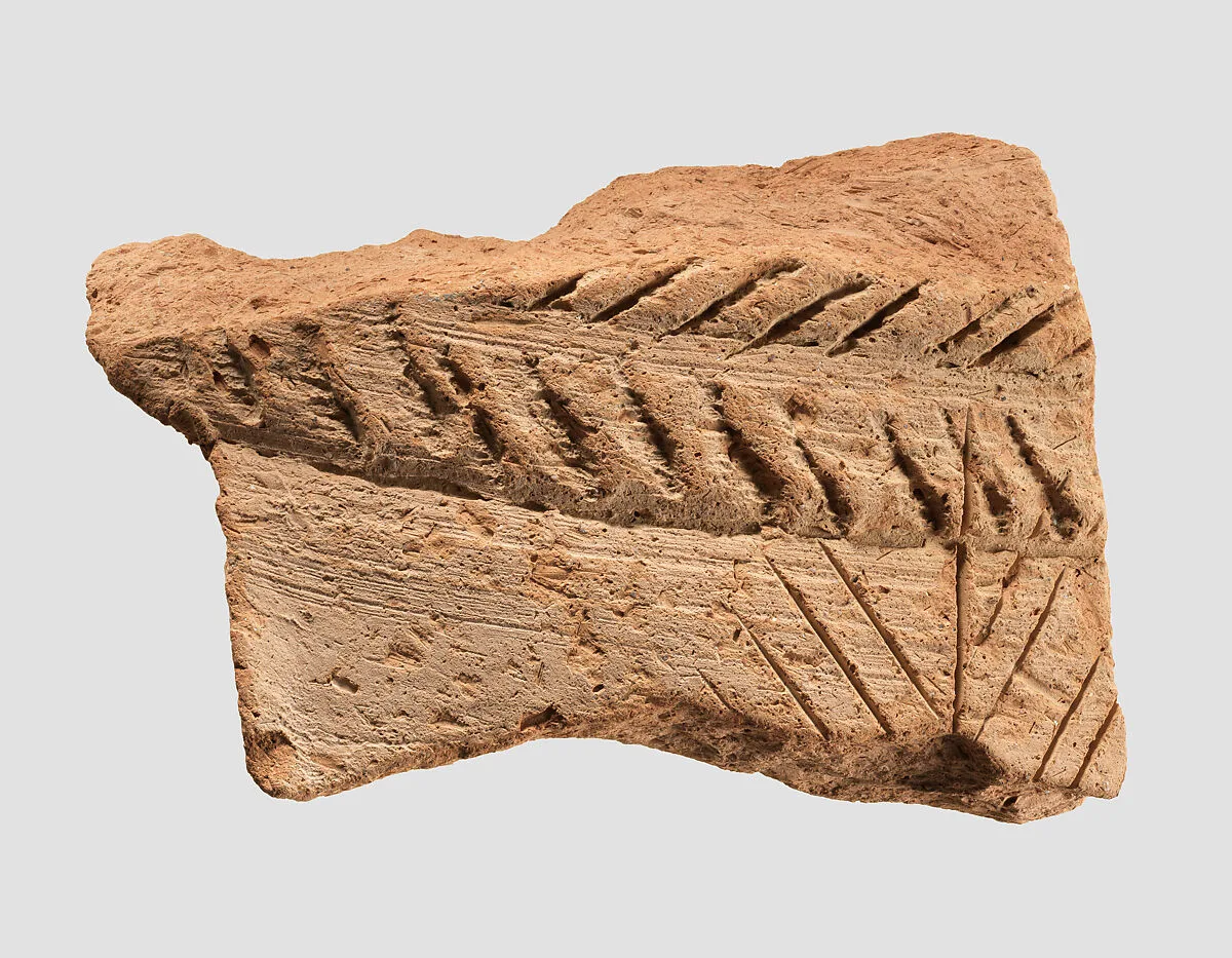 Sherd with incised decoration — Unknown